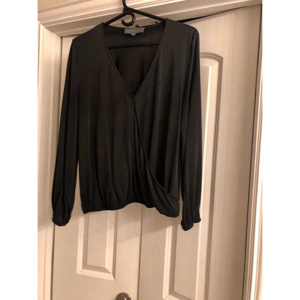 Dark Gray wrap top